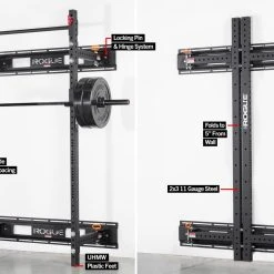 Rogue Fitness Rogue R-3W Fold Back Wall Mount Rack
