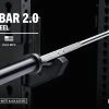 Rogue Fitness The Bella Bar 2.0 - Stainless Steel / Black -Rogue Fitness Shop RA0584 SS IL H ctdayw