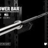 Rogue Fitness Rogue 45LB Ohio Power Bar - Black Zinc -Rogue Fitness Shop RA0586 BLBR H GFX cus6ob