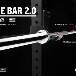 Rogue Fitness The Rogue Bar 2.0 - Black Zinc