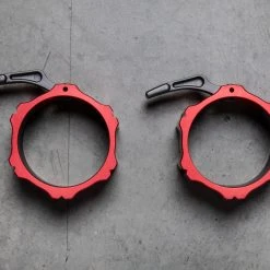 OSO Mighty Axle Collars - Red -Rogue Fitness Shop RA1825 AN RD web1 nzy0xz
