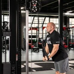 Rogue Fitness Rogue CT-1X2 Cable Tower -Rogue Fitness Shop RE0120 100 BLACK MG web29 nxtypq