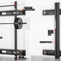 Rogue Fitness Rogue RML-3W Fold Back Wall Mount Rack