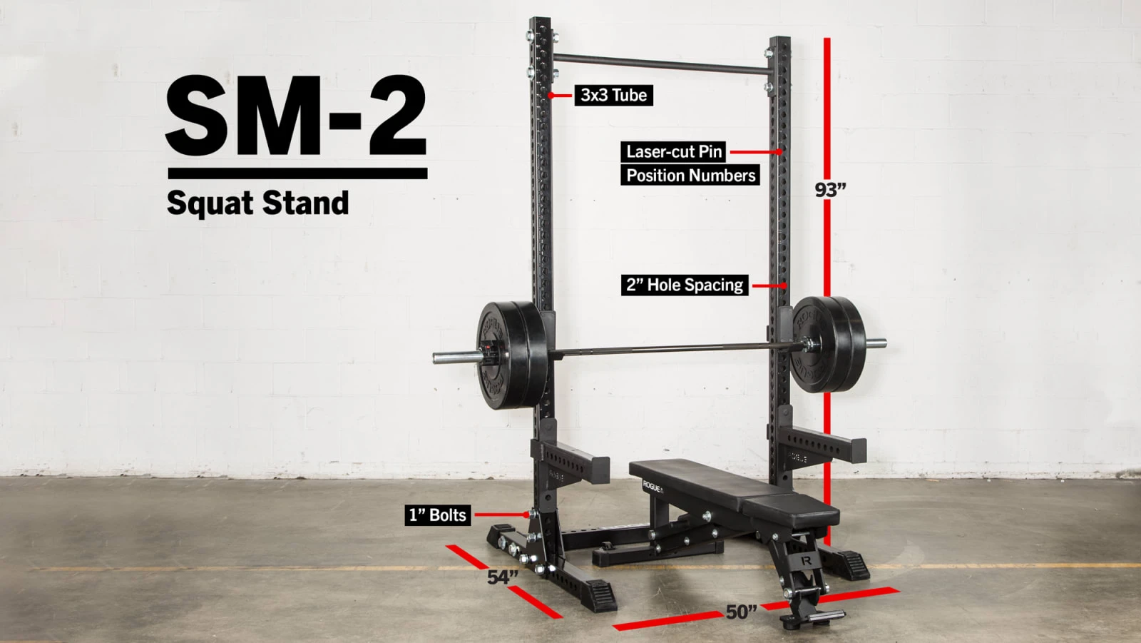 Rogue Fitness Rogue SM-2 Monster Squat Stand 2.0 4 Rogue Fitness Rogue SM-2 Monster Squat Stand 2.0 - Image 2