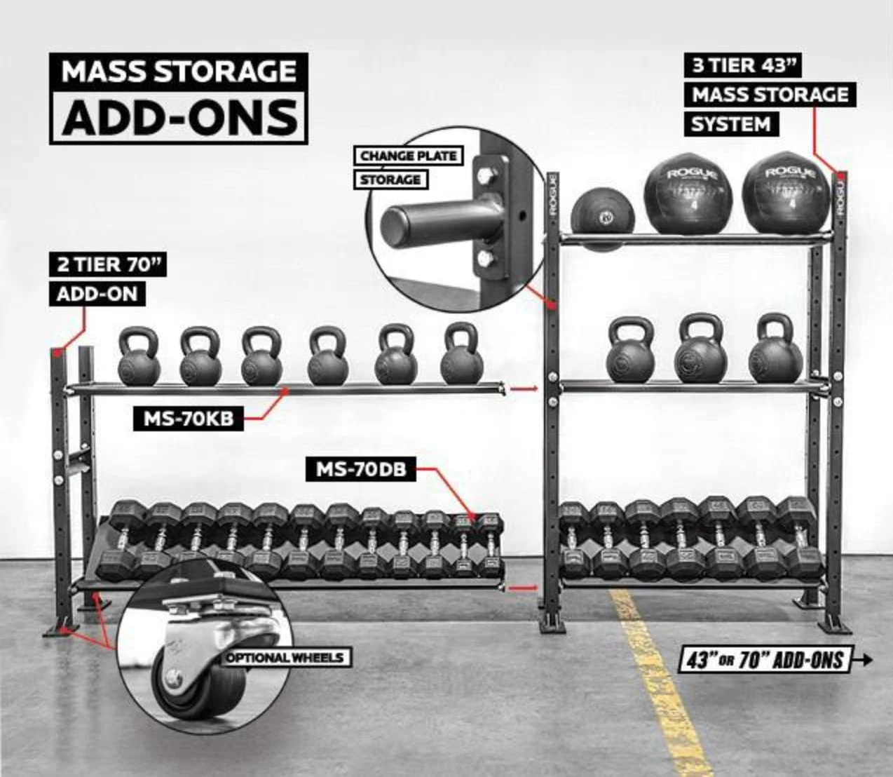 Rogue Fitness Rogue Mass Storage Add-Ons 4 Rogue Fitness Rogue Mass Storage Add-Ons - Image 2
